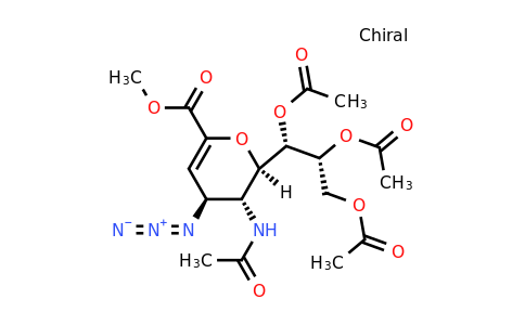 (1S,2R)-1-((2R,3R,4S)-3-Acetamido-4-azido-6-(methoxycarbonyl)-3,4-dihydro-2H-pyran-2-yl)propane-1,2,3-triyl triacetate