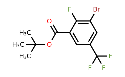 2379322-51-5 | tert-Butyl 3-bromo-2-fluoro-5-(trifluoromethyl)benzoate