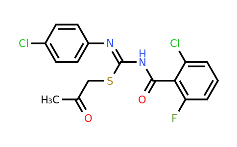 2-Oxopropyl (Z)-N-(2-chloro-6-fluorobenzoyl)-N'-(4-chlorophenyl)carbamimidothioate