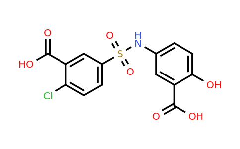 5-(3-Carboxy-4-chlorobenzenesulfonamido)-2-hydroxybenzoic acid