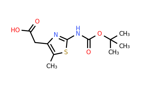 652981-44-7 | 2-(2-((tert-Butoxycarbonyl)amino)-5-methylthiazol-4-yl)acetic acid