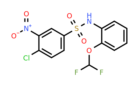 749920-49-8 | 4-Chloro-n-[2-(difluoromethoxy)phenyl]-3-nitrobenzene-1-sulfonamide