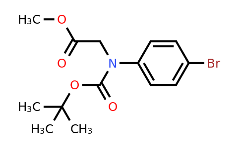 787576-32-3 | Methyl 2-((4-bromophenyl)(tert-butoxycarbonyl)amino)acetate