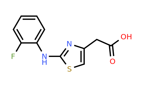 878618-18-9 | 2-(2-((2-Fluorophenyl)amino)thiazol-4-yl)acetic acid