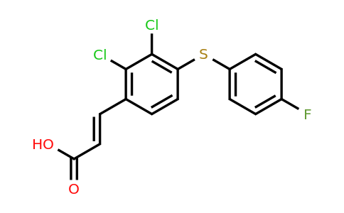 (E)-3-(2,3-Dichloro-4-((4-fluorophenyl)thio)phenyl)acrylicacid