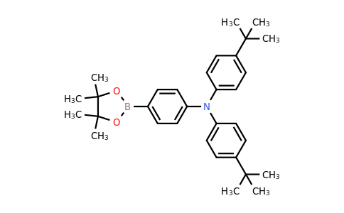 4-(tert-Butyl)-N-(4-(tert-butyl)phenyl)-N-(4-(4,4,5,5-tetramethyl-1,3,2-dioxaborolan-2-yl)phenyl)aniline
