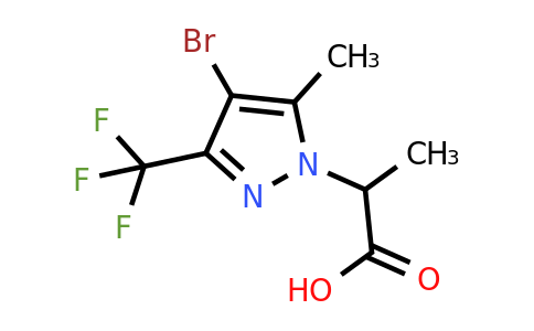 1005584 44 0 2 4 Bromo 5 Methyl 3 Trifluoromethyl 1H Pyrazol 1 Yl Propanoic Acid Moldb