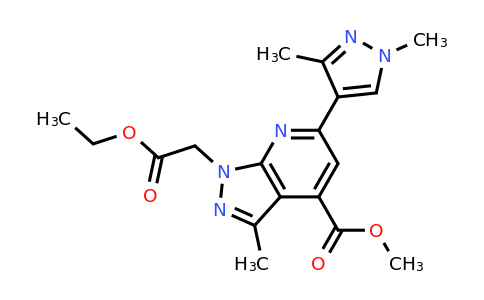 1006319-04-5 | Methyl 6-(1,3-dimethyl-1h-pyrazol-4-yl)-1-(2-ethoxy-2-oxoethyl)-3-methyl-1h-pyrazolo[3,4-b]pyridine-4-carboxylate