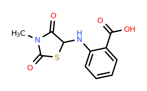 2-((3-Methyl-2,4-dioxothiazolidin-5-yl)amino)benzoic acid