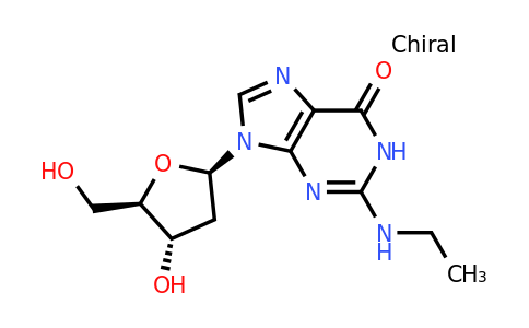 2-(Ethylamino)-9-((2R,4S,5R)-4-hydroxy-5-(hydroxymethyl)tetrahydrofuran-2-yl)-1H-purin-6(9H)-one