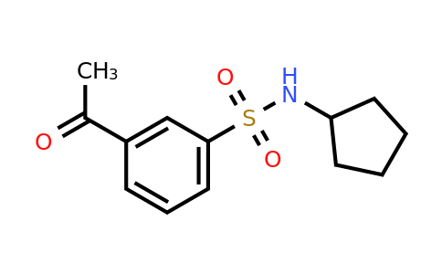 1018192-34-1 | 3-Acetyl-n-cyclopentylbenzenesulfonamide