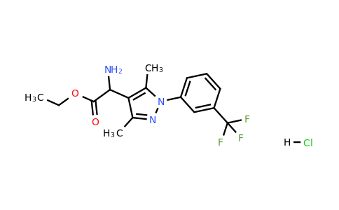 1032298-75-1 | Ethyl 2-amino-2-{3,5-dimethyl-1-[3-(trifluoromethyl)phenyl]-1h-pyrazol-4-yl}acetate hydrochloride