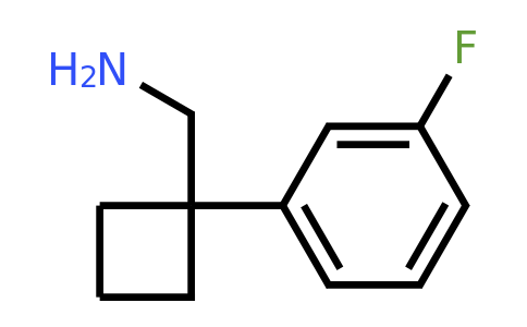 1037131-77-3 | [1-(3-fluorophenyl)cyclobutyl]methanamine