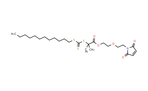 2-(2-(2,5-Dioxo-2,5-dihydro-1H-pyrrol-1-yl)ethoxy)ethyl 2-(((dodecylthio)carbonothioyl)thio)-2-methylpropanoate