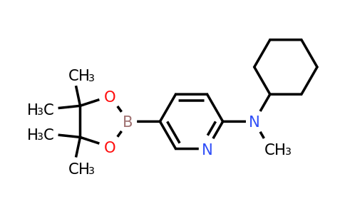 1073354-73-0 | N-Cyclohexyl-N-methyl-5-(4,4,5,5-tetramethyl-1,3,2-dioxaborolan-2-yl)pyridin-2-amine