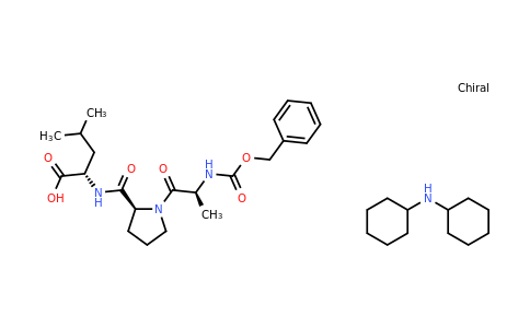 Dicyclohexylammonium (S)-2-((S)-1-((S)-2-(((benzyloxy)carbonyl)amino)propanoyl)pyrrolidine-2-carboxamido)-4-methylpentanoate