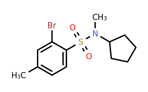 1089640-88-9 | 2-Bromo-n-cyclopentyl-n,4-dimethylbenzenesulfonamide