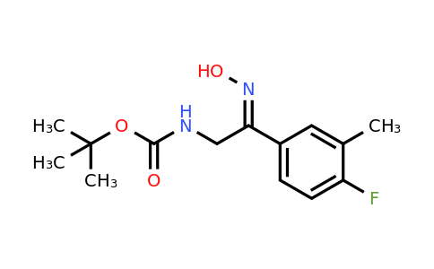 1111597-92-2 | tert-Butyl n-[(2z)-2-(4-fluoro-3-methylphenyl)-2-(hydroxyimino)ethyl]carbamate