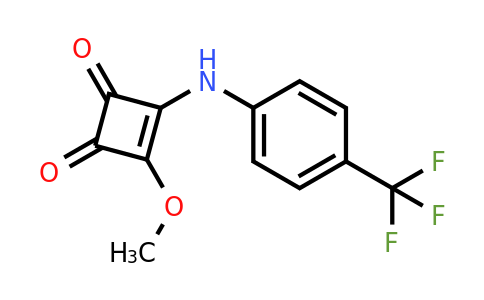 3-Methoxy-4-[[4-(trifluoromethyl)phenyl]amino]cyclobut-3-ene-1,2-dione