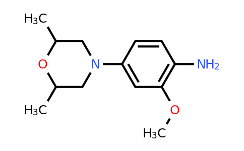 1135283-65-6 | 4-(2,6-Dimethylmorpholino)-2-methoxyaniline