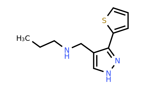 1152812-64-0 | n-((3-(Thiophen-2-yl)-1h-pyrazol-4-yl)methyl)propan-1-amine