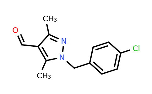 1155589-37-9 | 1-[(4-chlorophenyl)methyl]-3,5-dimethyl-1h-pyrazole-4-carbaldehyde