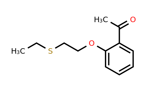 1157608-52-0 | 1-(2-(2-(Ethylthio)ethoxy)phenyl)ethan-1-one