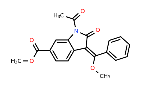 1168152-07-5 | Methyl (3E)-1-acetyl-3-[methoxy(phenyl)methylidene]-2-oxo-2,3-dihydro-1H-indole-6-carboxylate