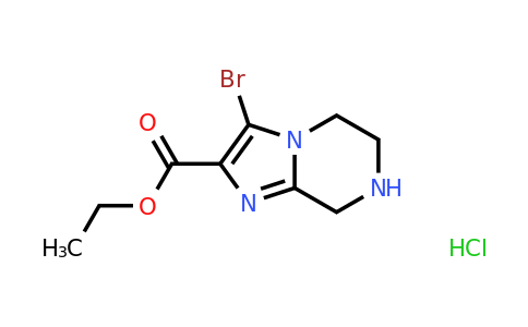 1170568-70-3 | Ethyl 3-bromo-5,6,7,8-tetrahydroimidazo[1,2-a]pyrazine-2-carboxylate hydrochloride