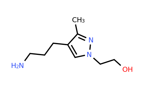 1170583-63-7 | 2-[4-(3-aminopropyl)-3-methyl-1h-pyrazol-1-yl]ethan-1-ol