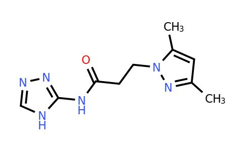 1172739-94-4 | 3-(3,5-Dimethyl-1h-pyrazol-1-yl)-N-(4h-1,2,4-triazol-3-yl)propanamide