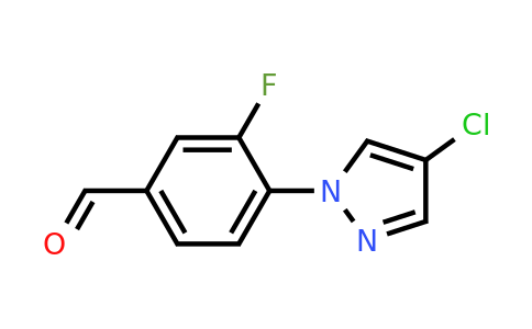 1178311-05-1 | 4-(4-Chloro-1h-pyrazol-1-yl)-3-fluorobenzaldehyde