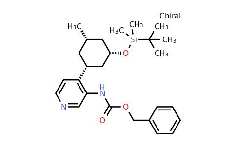 1187055-99-7 | Rel-benzyl (4-((1r,3s,5s)-3-((tert-butyldimethylsilyl)oxy)-5-methylcyclohexyl)pyridin-3-yl)carbamate