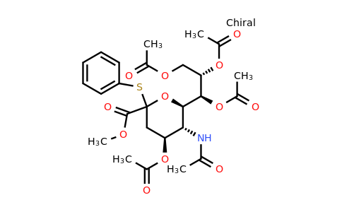 N-Acetyl-2-S-phenyl-2-thio-alpha-neuraminic acid methyl ester 4,7,8,9-tetraacetate