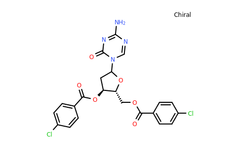 4-Amino-1-[3,5-bis-O-(4-chlorobenzoyl)-2-deoxy-D-erythro-pentofuranosyl]-1,3,5-triazin-2(1H)-one