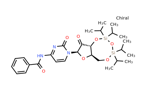 N-(2-oxo-1-((6aR,8R,9aR)-2,2,4,4-tetraisopropyl-9-oxotetrahydro-6H-furo[3,2-f][1,3,5,2,4]trioxadisilocin-8-yl)-1,2-dihydropyrimidin-4-yl)benzamide