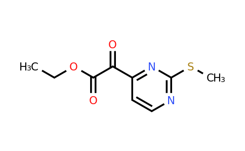 1211595-04-8 | ethyl 2-(2-(methylthio)pyrimidin-4-yl)-2-oxoacetate