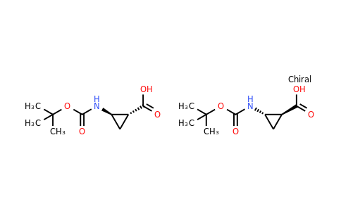 1212381-16-2 | rel-(1R,2R)-2-[[(1,1-Dimethylethoxy)carbonyl]amino]cyclopropanecarboxylic acid