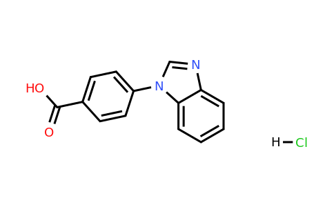 1240528-32-8 | 4-(1h-1,3-Benzodiazol-1-yl)benzoic acid hydrochloride