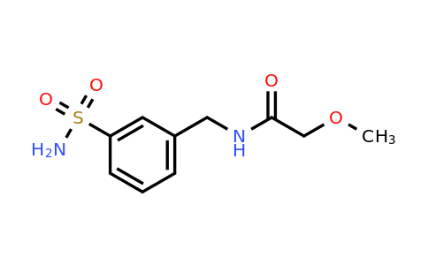 1252353-72-2 | 2-Methoxy-N-(3-sulfamoylbenzyl)acetamide