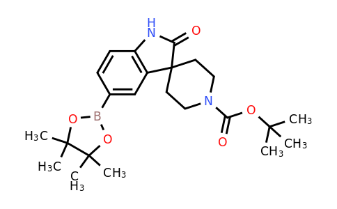 1253288-12-8 | tert-Butyl 2-oxo-5-(4,4,5,5-tetramethyl-1,3,2-dioxaborolan-2-yl)spiro[indoline-3,4'-piperidine]-1'-carboxylate