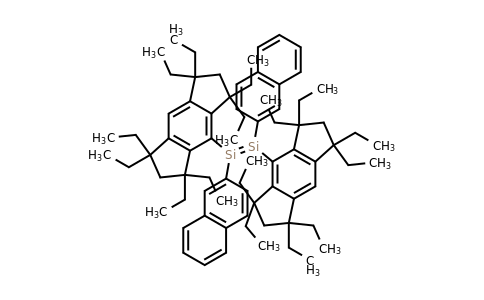 (E)-1,2-Bis(2-naphthyl)-1,2-bis(1,1,3,3,5,5,7,7-octaethyl-1,2,3,5,6,7-hexahydro-s-indacen-4-yl)disilene