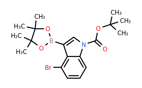 1256360-01-6 | Tert-butyl 4-bromo-3-(4,4,5,5-tetramethyl-1,3,2-dioxaborolan-2-yl)-1H-indole-1-carboxylate