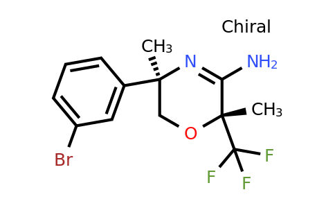 1262859-44-8 | rel-(2R,5R)-5-(3-bromophenyl)-2,5-dimethyl-2-(trifluoromethyl)-5,6-dihydro-2H-1,4-oxazin-3-amine