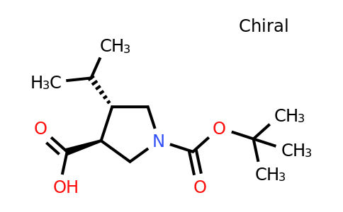 1279038-01-5 | Rac-(3r,4r)-1-[(tert-butoxy)carbonyl]-4-(propan-2-yl)pyrrolidine-3-carboxylic acid, trans