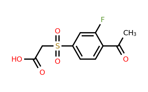 2-(4-Acetyl-3-fluorobenzenesulfonyl)acetic acid