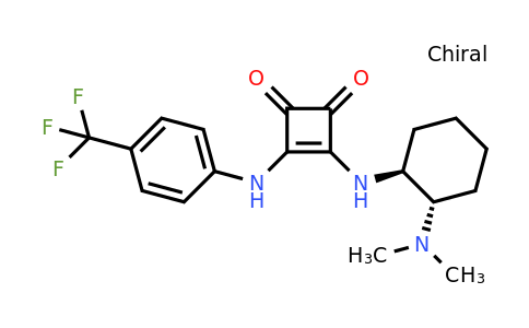 3-[[(1S,2S)-2-(Dimethylamino)cyclohexyl]amino]-4-[[4-(trifluoromethyl)phenyl]amino]-3-cyclobutene-1,2-dione