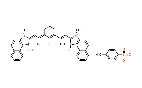 2-((E)-2-((E)-2-Chloro-3-((E)-2-(1,1,3-trimethyl-1H-benzo[e]indol-2(3H)-ylidene)ethylidene)cyclohex-1-en-1-yl)vinyl)-1,1,3-trimethyl-1H-benzo[e]indol-3-ium 4-methylbenzenesulfonate