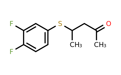 1341772-41-5 | 4-((3,4-Difluorophenyl)thio)pentan-2-one