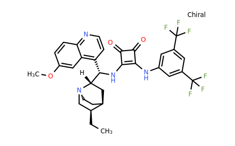 3-[[3,5-Bis(trifluoromethyl)phenyl]amino]-4-[[(8α,9S)-10,11-dihydro-6'-methoxycinchonan-9-yl]amino]-3-cyclobutene-1,2-dione